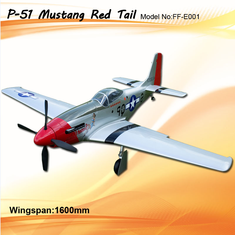 P-51 Mustang Red Tail_Kit w/Electric retract